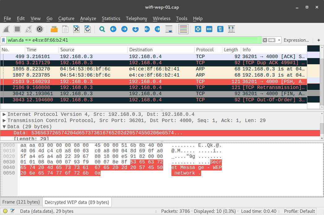 Passive sniffing in 802.11 networks
